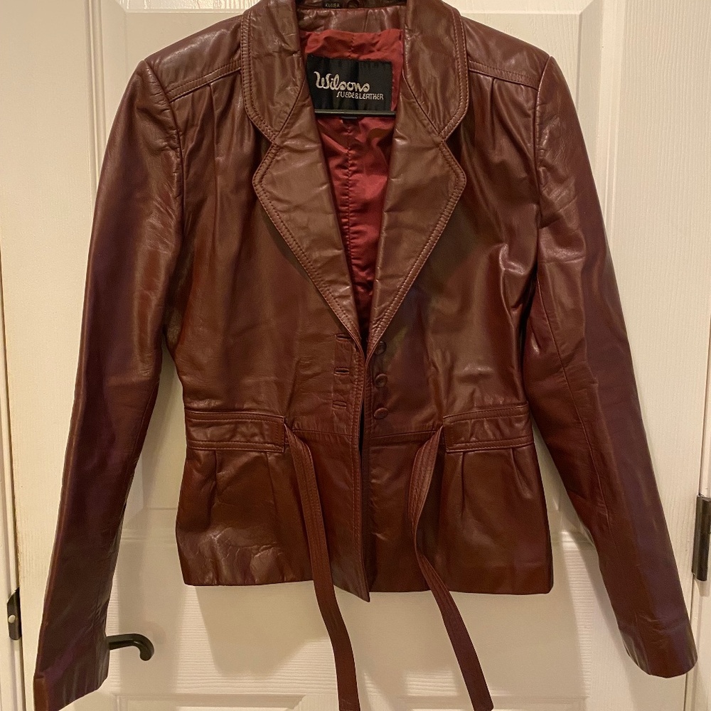 Wilson’s Leather Jacket Vintage 70’s Cropped- Original Owner- Like New Condition